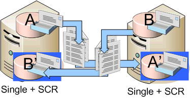 Single Server mit bidirektionalem SCR Partner