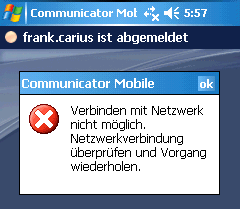 Kein Netz