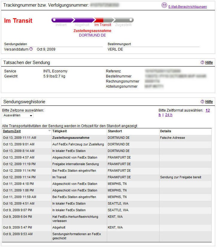 Fedex Tracking