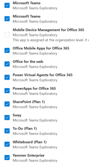 Microsoft teams exploratory